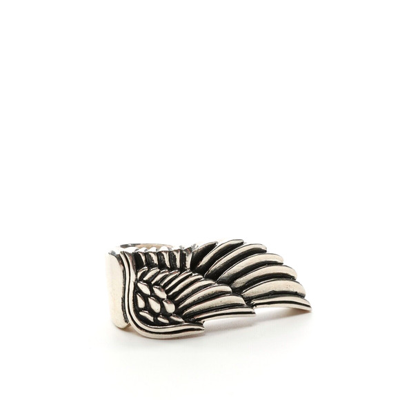 King Baby Studio Large Wing Statement Ring Fine Silver .925 Size 9.5